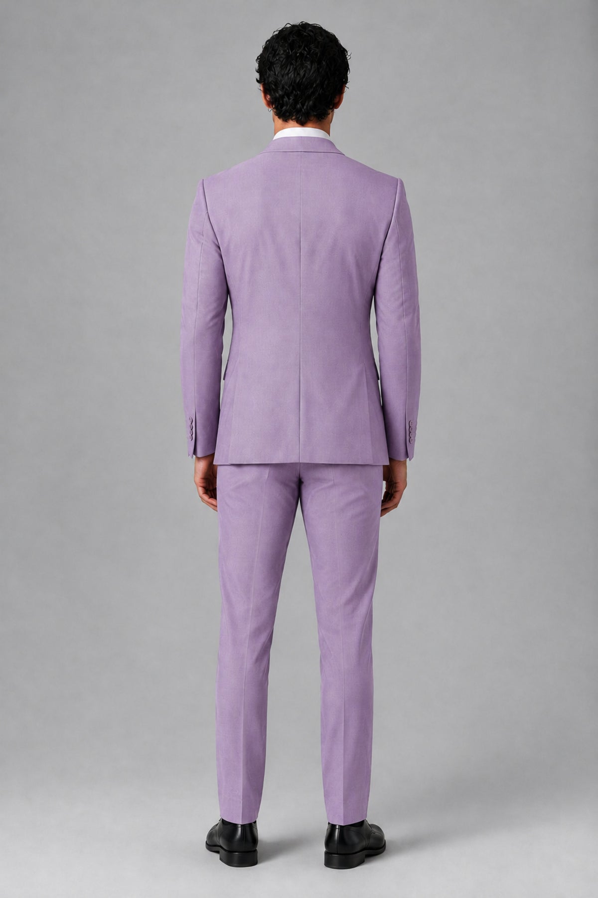 Bolodoo Men's Lilac 2-Piece Suit – Notch Lapel Jacket & Trousers - Lilac - Lilac_4