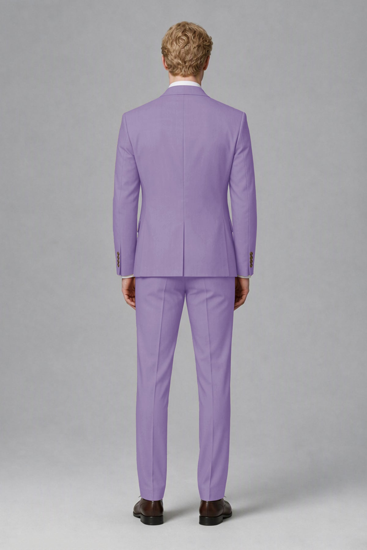 BOLODOO Men's Lilac Two-Piece Wedding Suit – Jacket & Trousers - Lilac
