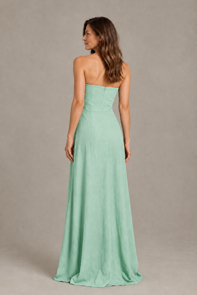 BOLODOO Mint Green Strapless Floral Mother of the Bride Gown - Mint Green - Mint Green_02