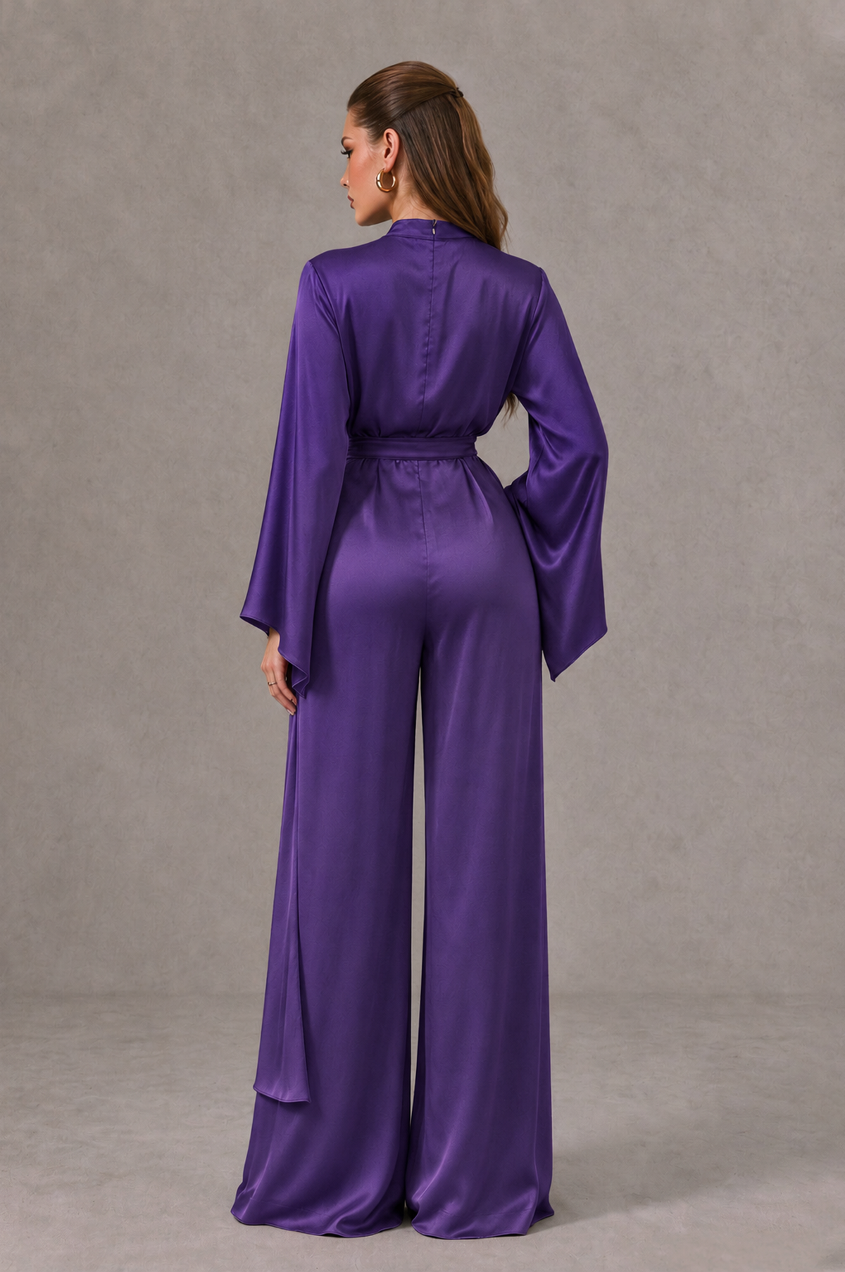 BOLODOO Regency Satin-Look Long Sleeve Wide-Leg Jumpsuit - Regency - Regency_02