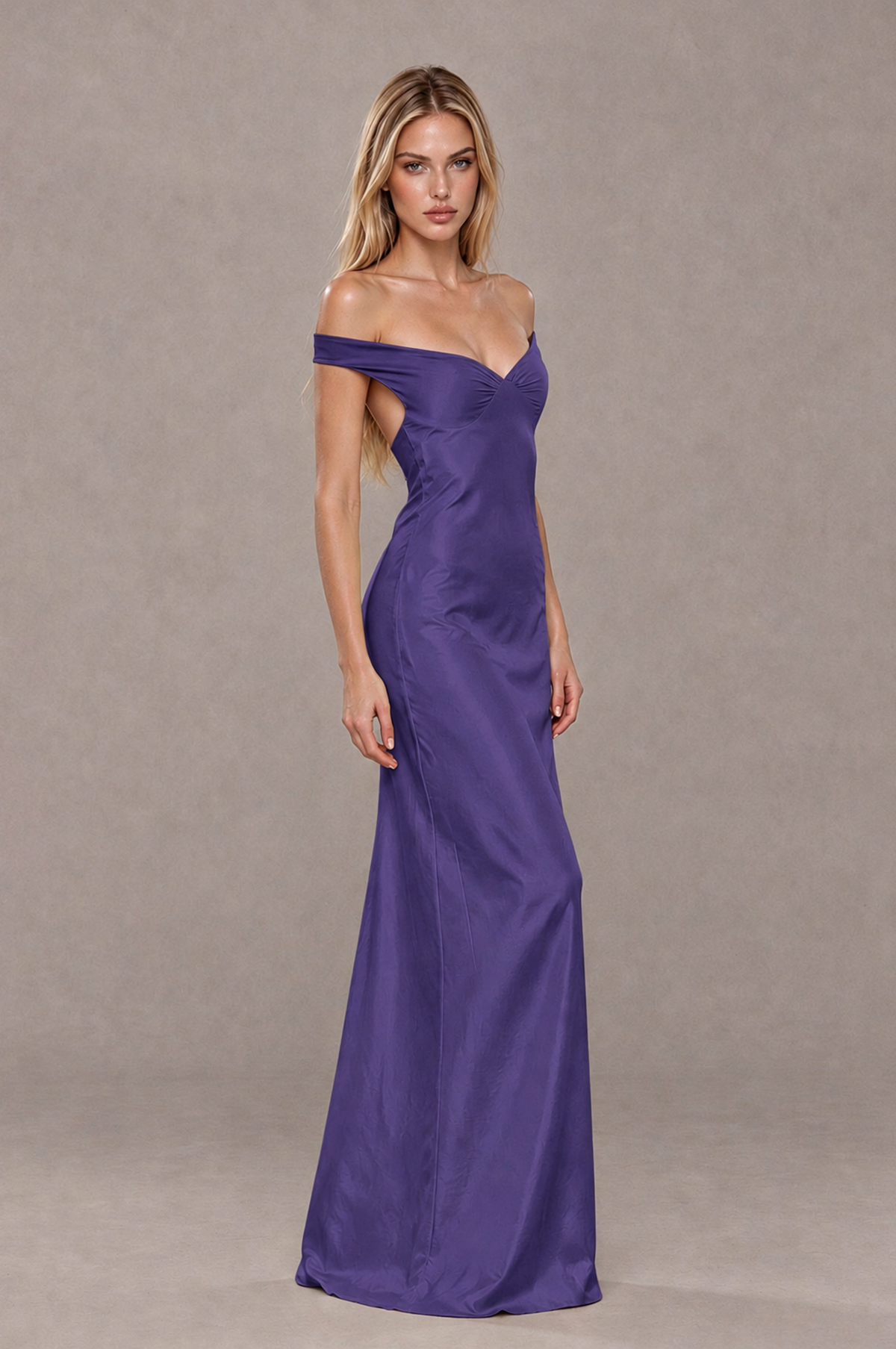 BOLODOO Regency Off-Shoulder Open-Back Satin Evening Gown - Regency - Regency_04
