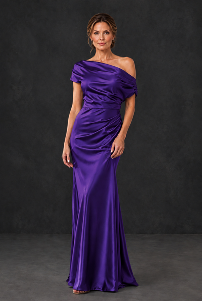 BOLODOO Regency Asymmetric Ruched Mother of the Bride Dress - Regency - Regency_1