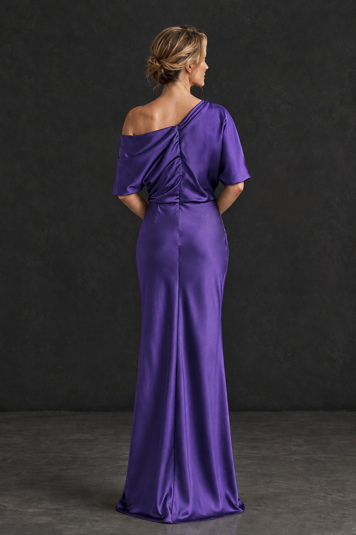 BOLODOO Regency Satin Asymmetric Mother of the Bride Dress - Regency - Regency_2