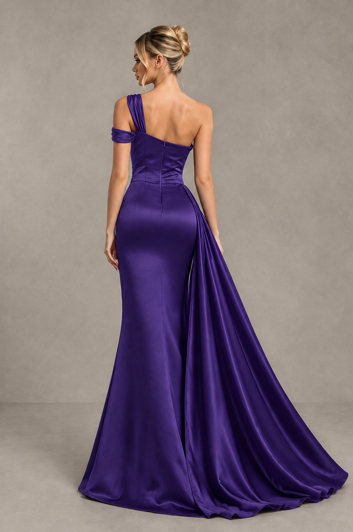 BOLODOO Regency Asymmetric Ruched Formal Evening Dress - Regency - Regency_2
