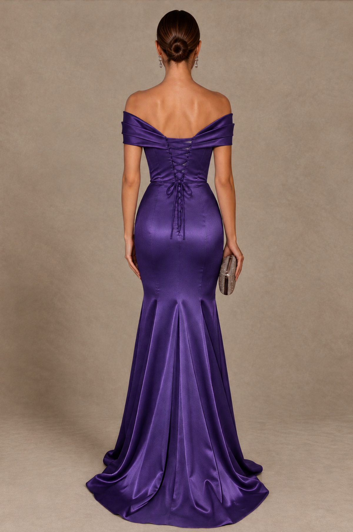 BOLODOO Regency Off-the-Shoulder Ruched Satin Mermaid Evening Dress - Regency - Regency_3