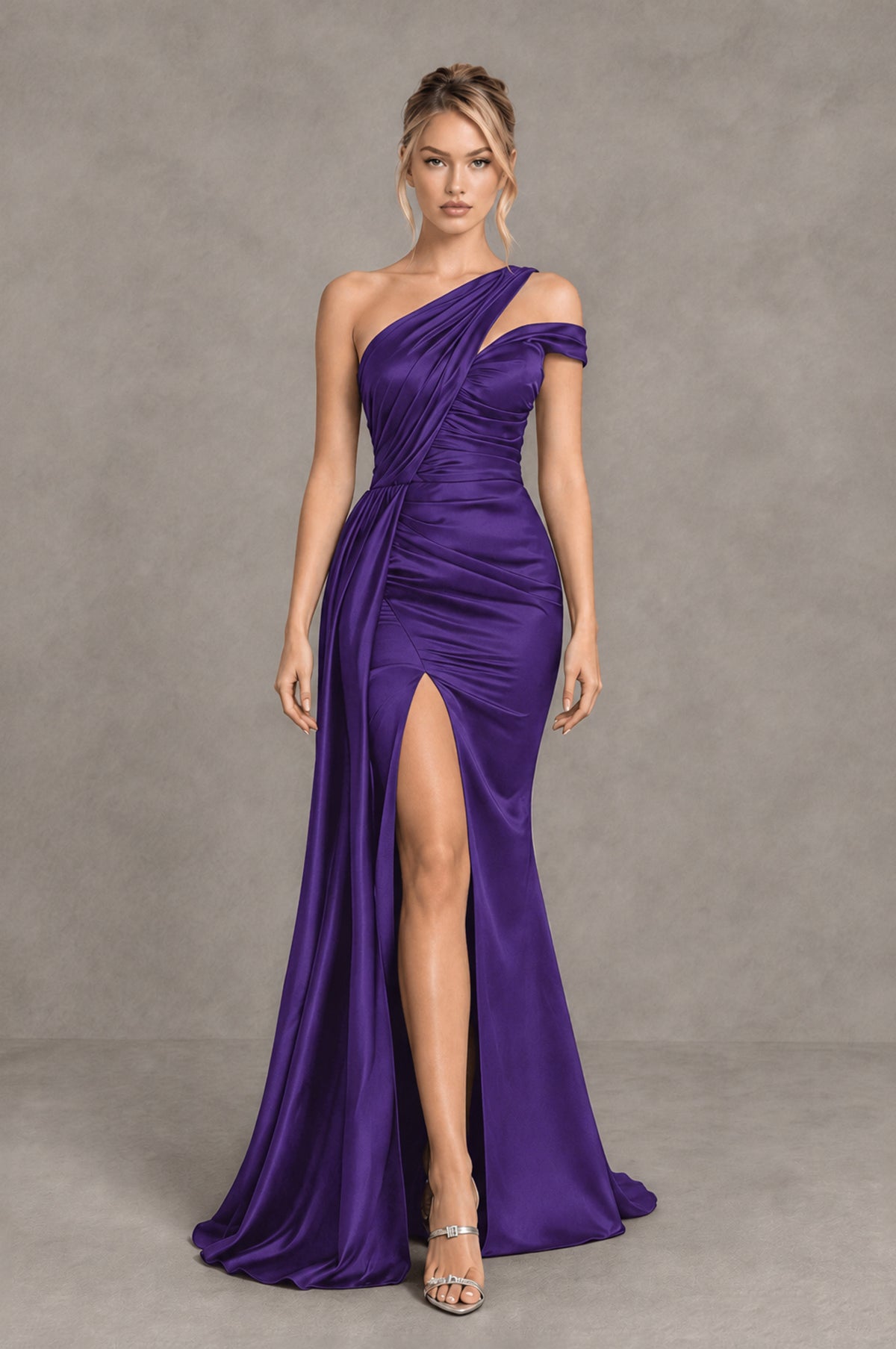 BOLODOO Regency Asymmetric Ruched Formal Evening Dress - Regency - Regency_4