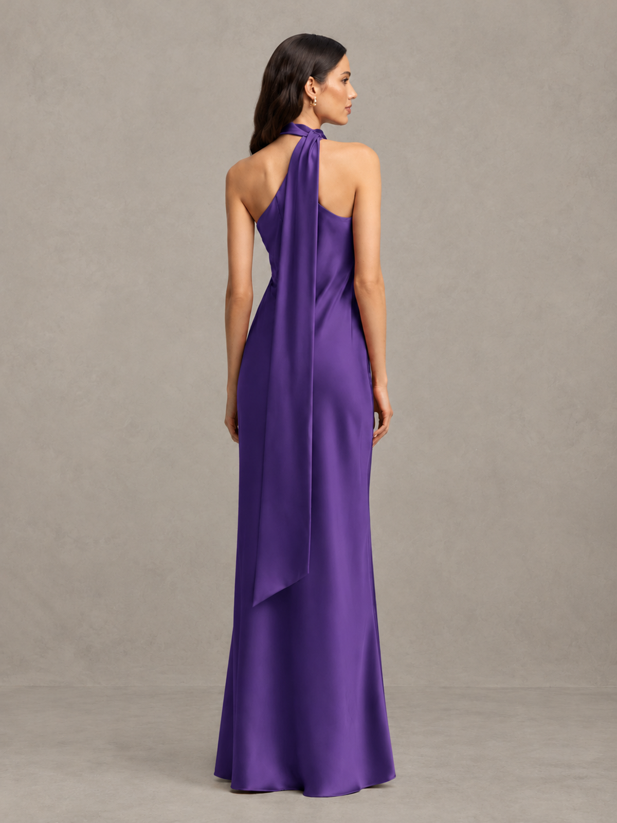 BOLODOO Regency Satin One-Shoulder Bridesmaid Dress with Open Back - Regency - Regency (2)