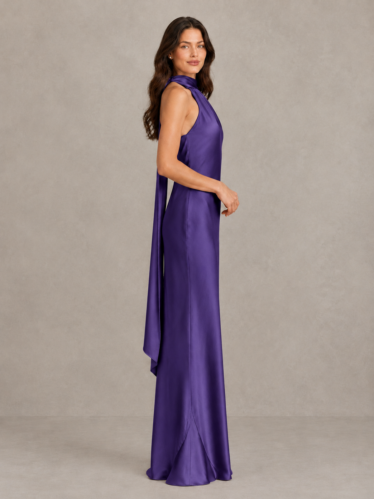 BOLODOO Regency Satin One-Shoulder Bridesmaid Dress with Open Back - Regency - Regency (3)
