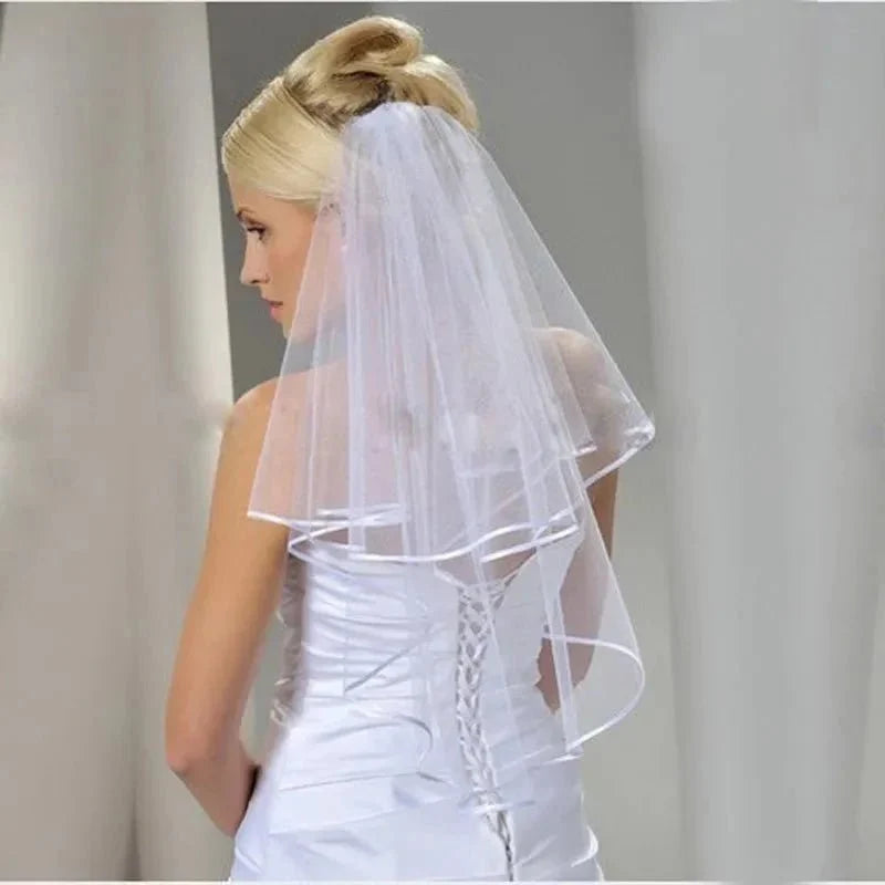 75CM Cut Edge Wedding Veil - BOLODOO
