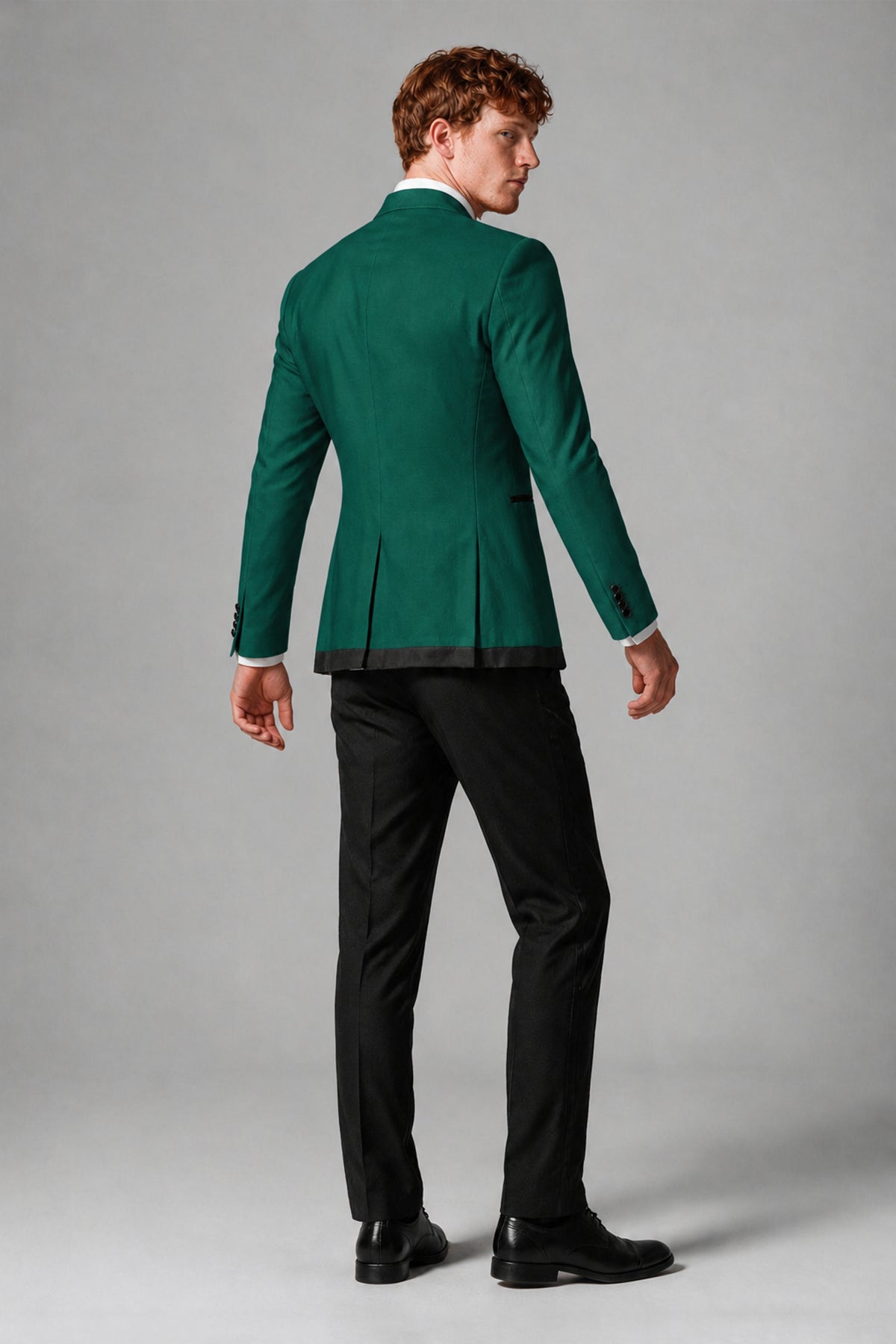 Bolodoo Men's Teal 3-Piece Shawl Lapel Tuxedo Suit with Vest - Teal - Teal_3
