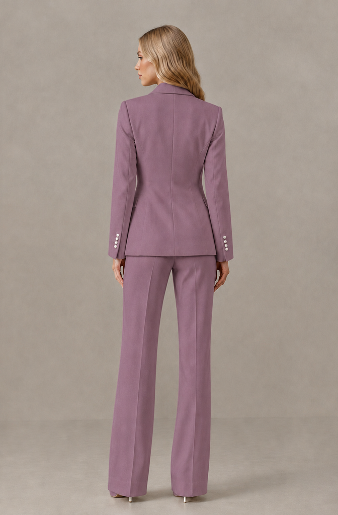 BOLODOO Wisteria Women's Three-Piece Pantsuit with Blazer & Vest - Wisteria - Wisteria_02