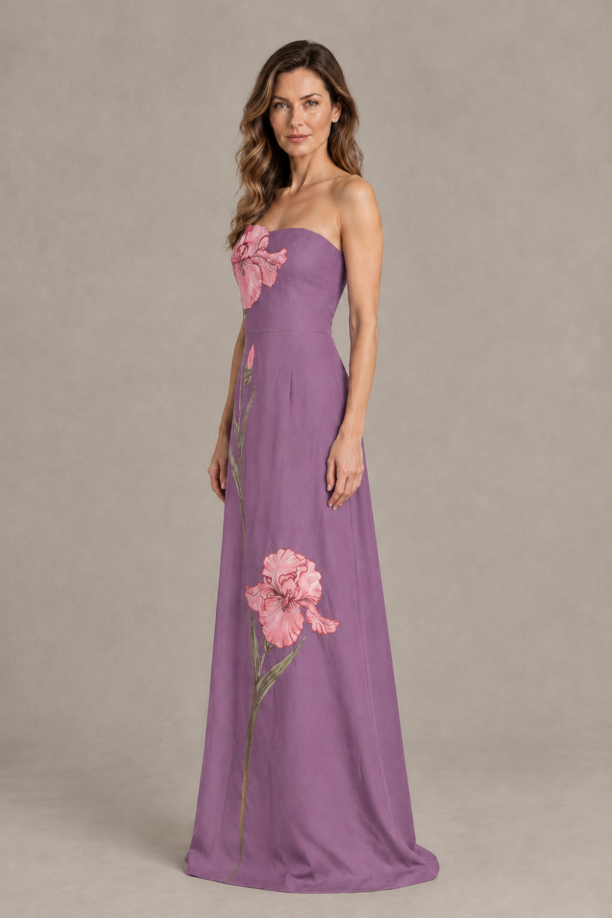 BOLODOO Wisteria Strapless Floral Mother of the Bride Gown - Wisteria - Wisteria_03