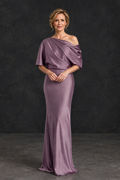 BOLODOO Wisteria Satin Asymmetric Mother of the Bride Dress - Wisteria - Wisteria_1