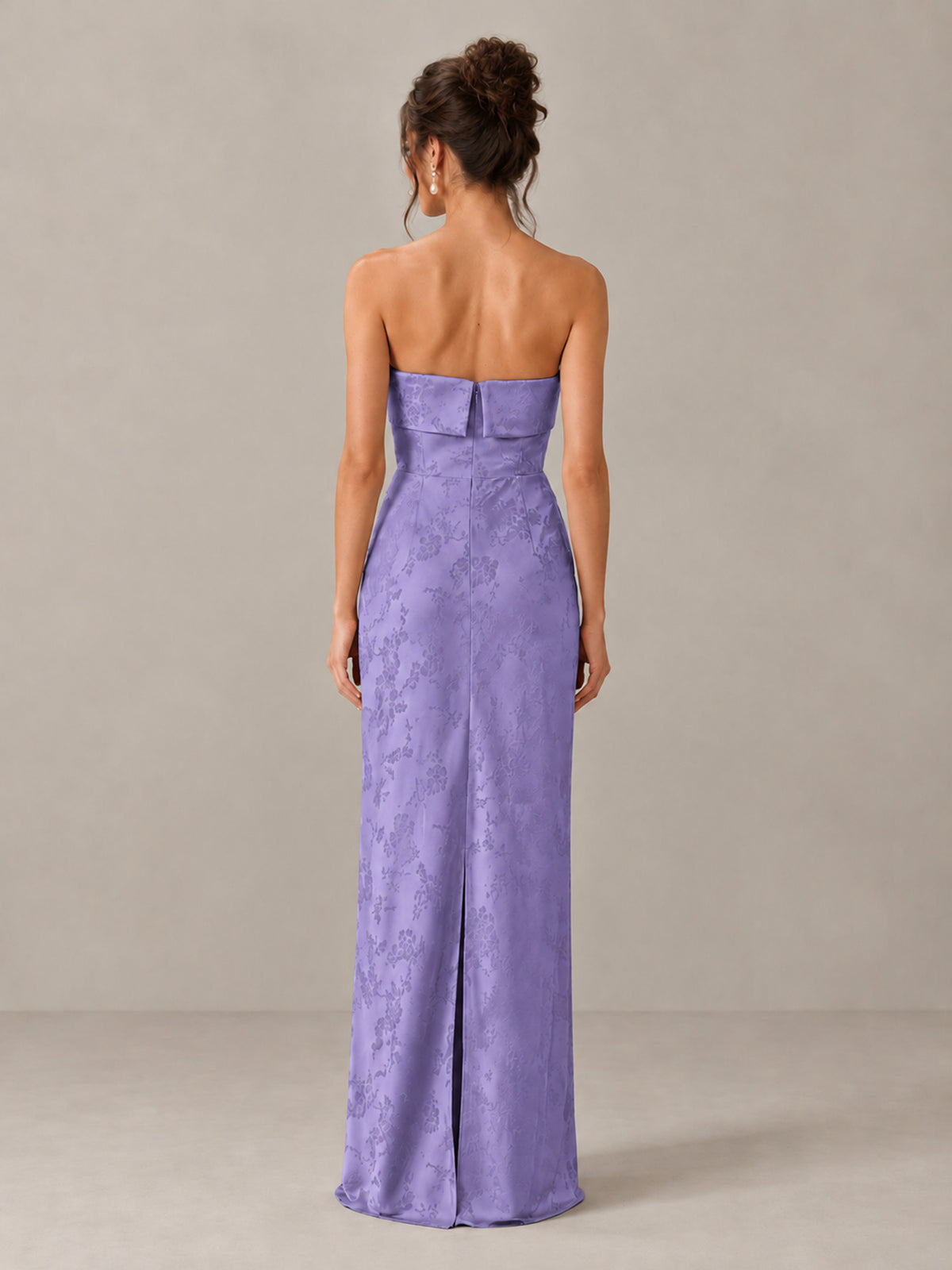 BOLODOO Wisteria Strapless Floral Bridesmaid Dress - Wisteria - Wisteria_2