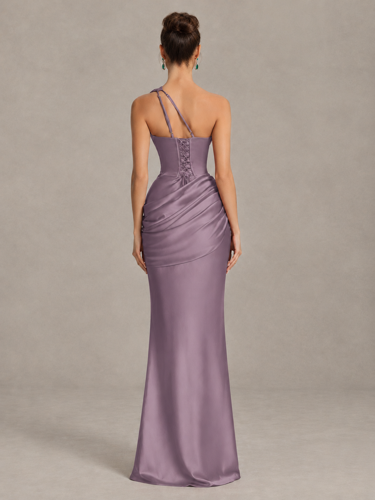BOLODOO Wisteria One-Shoulder Cutout Satin Mermaid Prom Dress - Wisteria - Wisteria_2