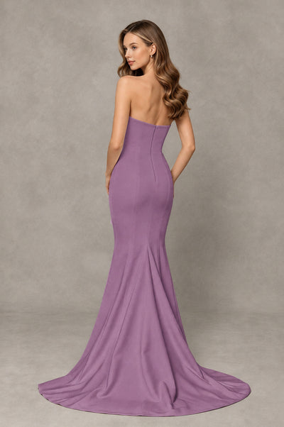 BOLODOO Wisteria Strapless Mermaid Evening Dress with Ruffle Slit and Train - Wisteria - Wisteria_2