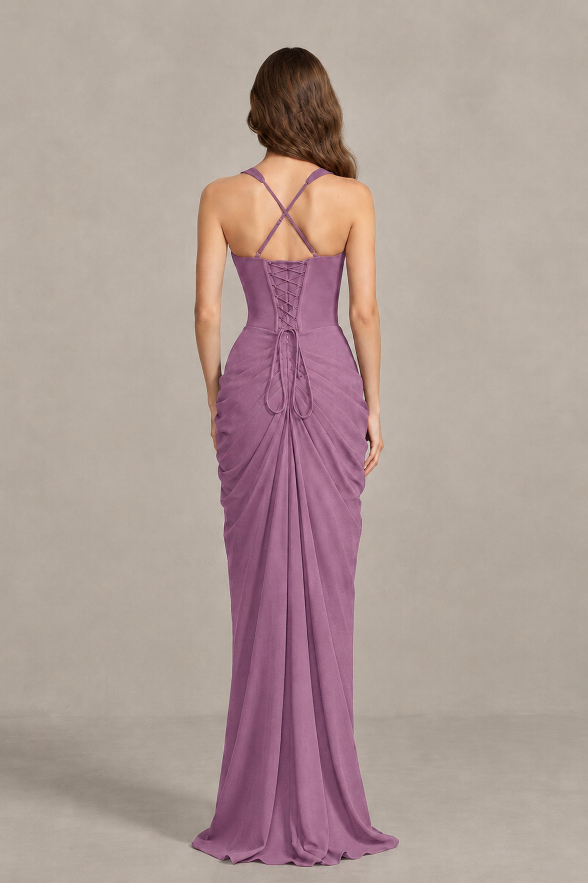 BOLODOO Wisteria Sweetheart Maxi Dress with High Slit - Wisteria - Wisteria_2