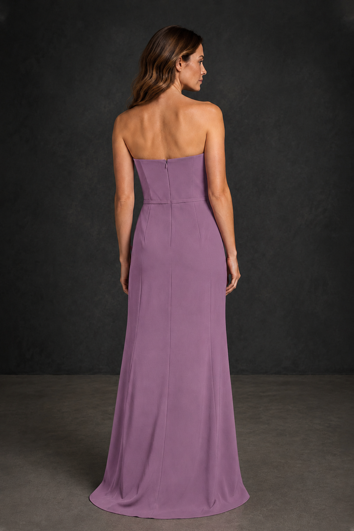 BOLODOO Wisteria Strapless Mother of the Bride Dress with Ruffle Detail - Wisteria - Wisteria_2