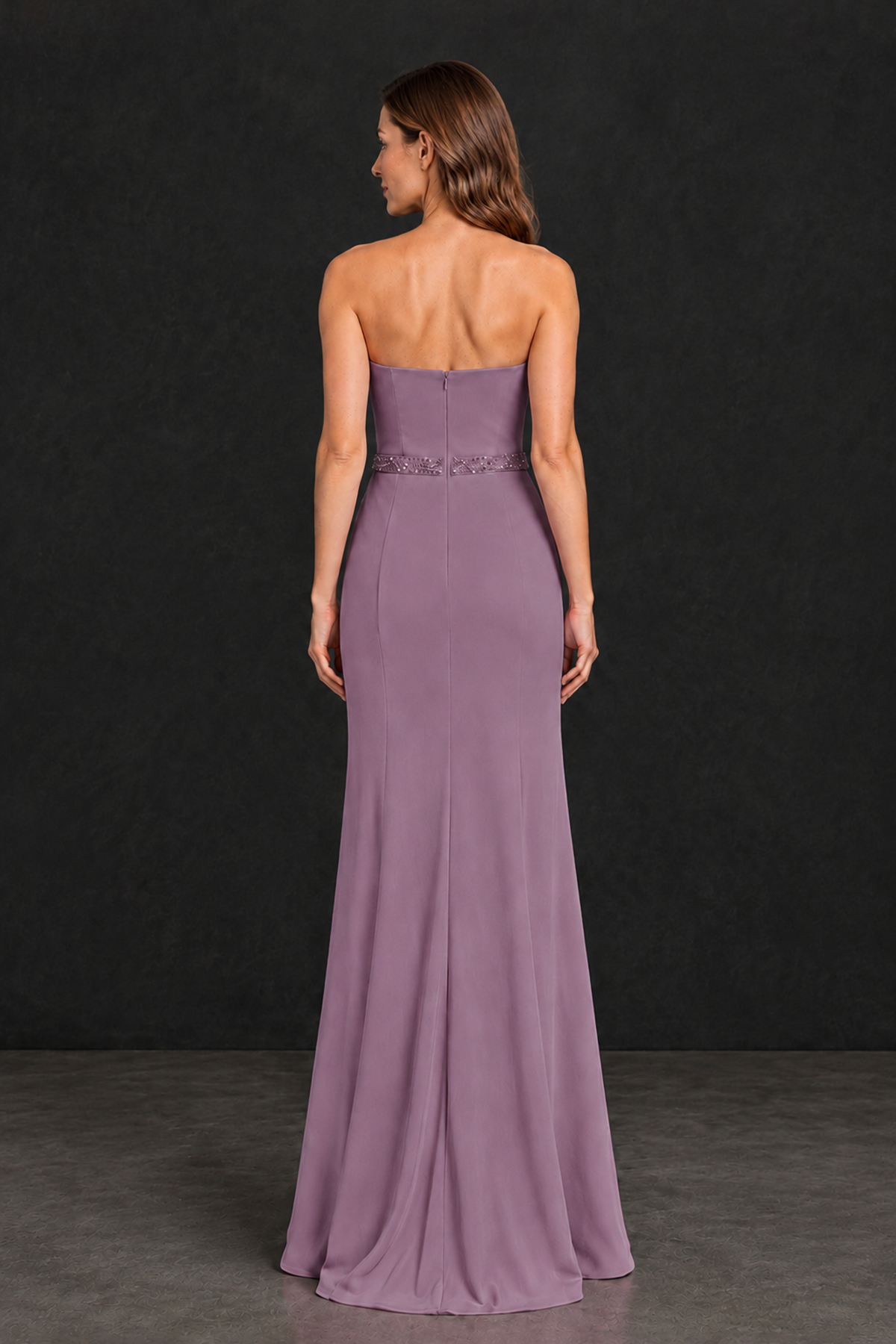 BOLODOO Wisteria Strapless Mother of the Bride Dress with 3D Floral Appliques - Wisteria - Wisteria_2