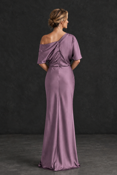 BOLODOO Wisteria Satin Asymmetric Mother of the Bride Dress - Wisteria - Wisteria_2