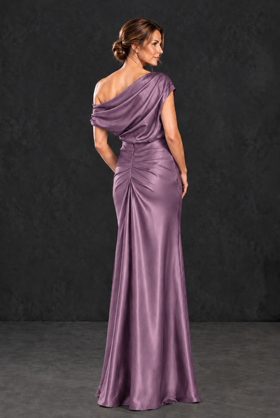 BOLODOO Wisteria Asymmetric Ruched Mother of the Bride Dress - Wisteria - Wisteria_2
