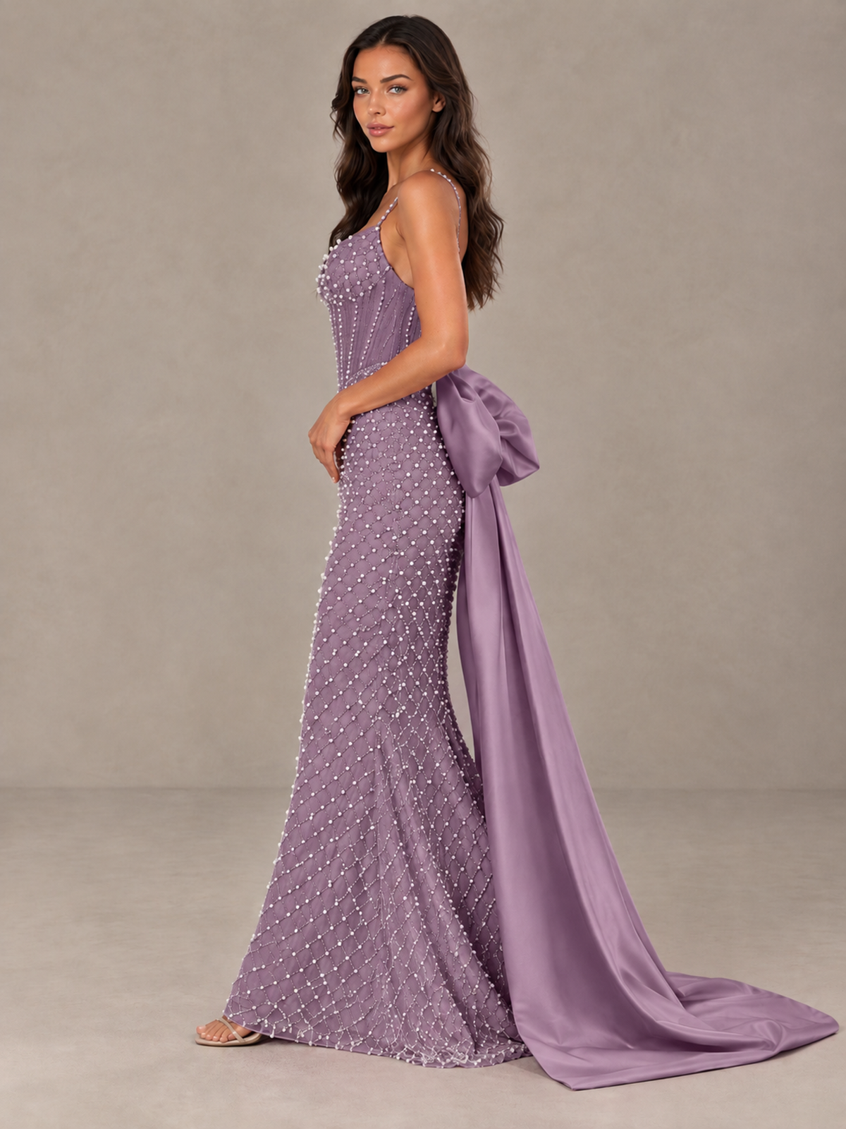 BOLODOO Wisteria Beaded Corset Prom Dress with Bow Train - Wisteria - Wisteria_3