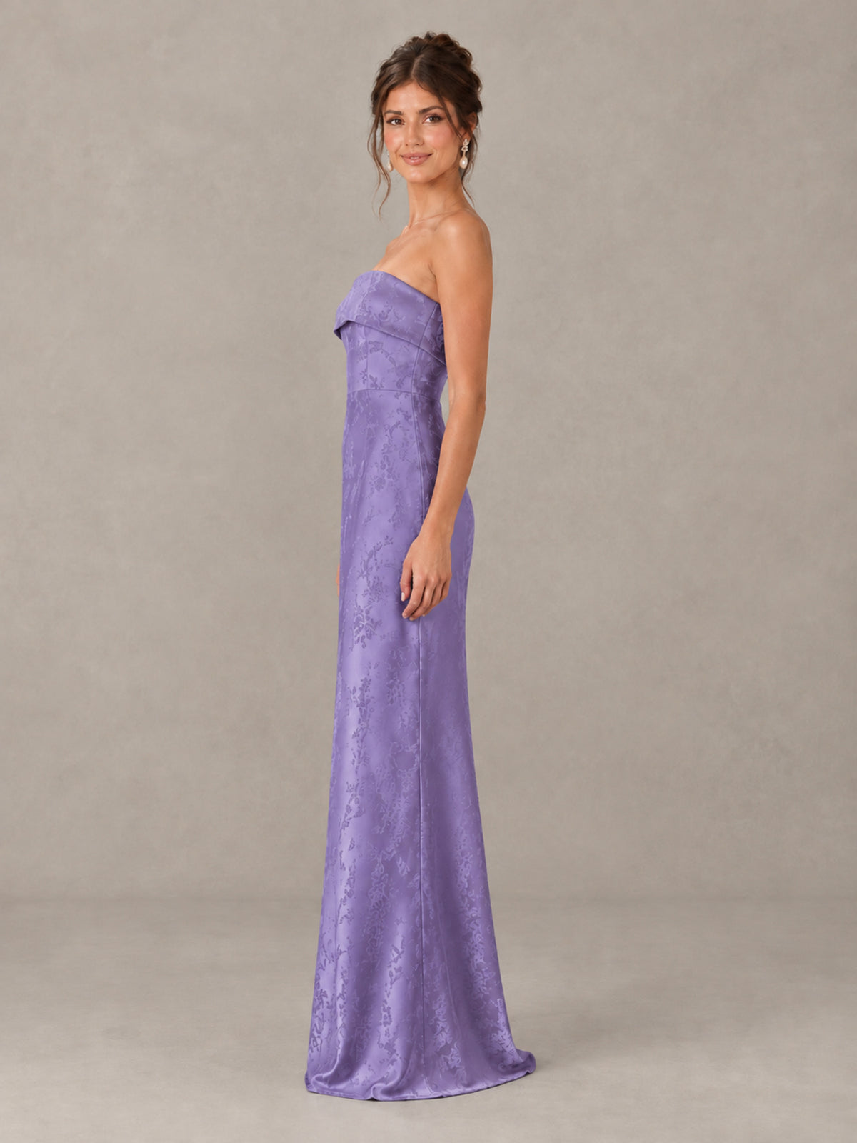 BOLODOO Wisteria Strapless Floral Bridesmaid Dress - Wisteria - Wisteria_3