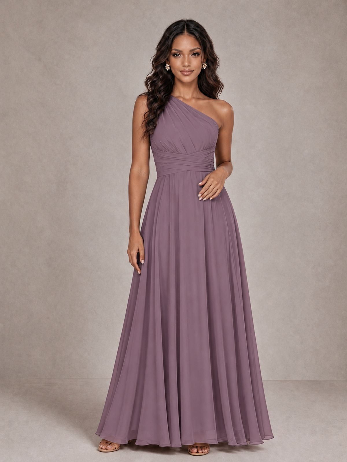 BOLODOO Wisteria One-Shoulder A-Line Bridesmaid Dress - Wisteria - Wisteria_3