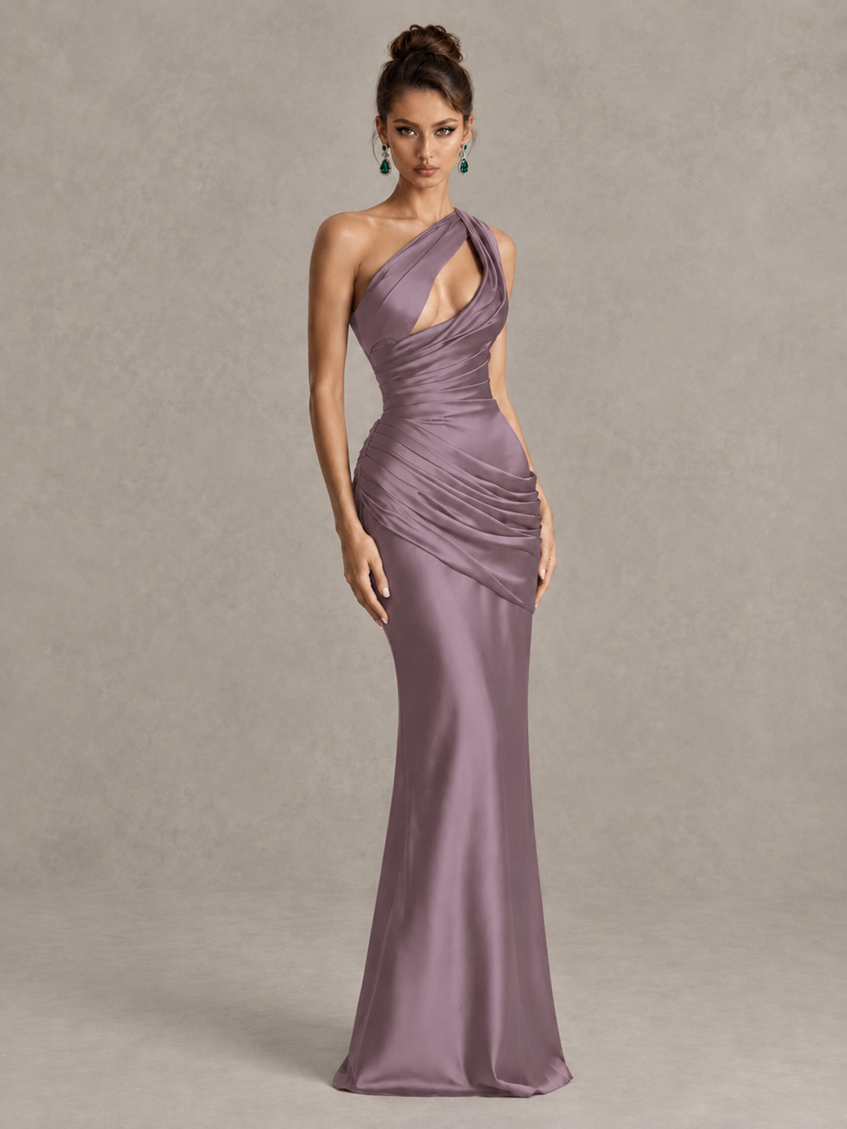 BOLODOO Wisteria One-Shoulder Cutout Satin Mermaid Prom Dress - Wisteria - Wisteria_3