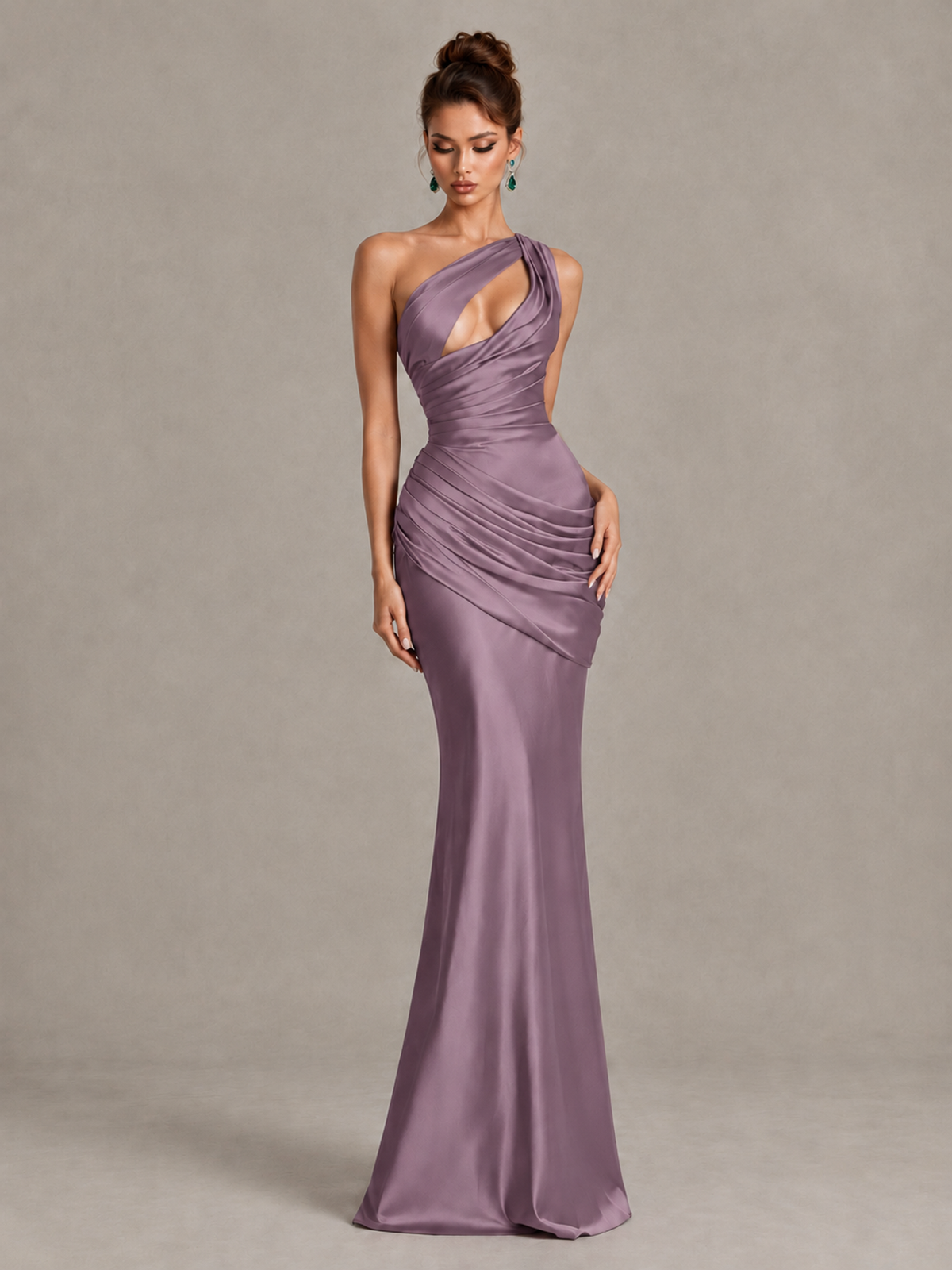 BOLODOO Wisteria One-Shoulder Cutout Satin Mermaid Prom Dress - Wisteria - Wisteria_4