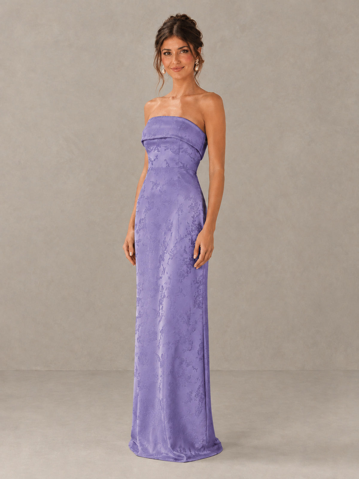 BOLODOO Wisteria Strapless Floral Bridesmaid Dress - Wisteria - Wisteria_4