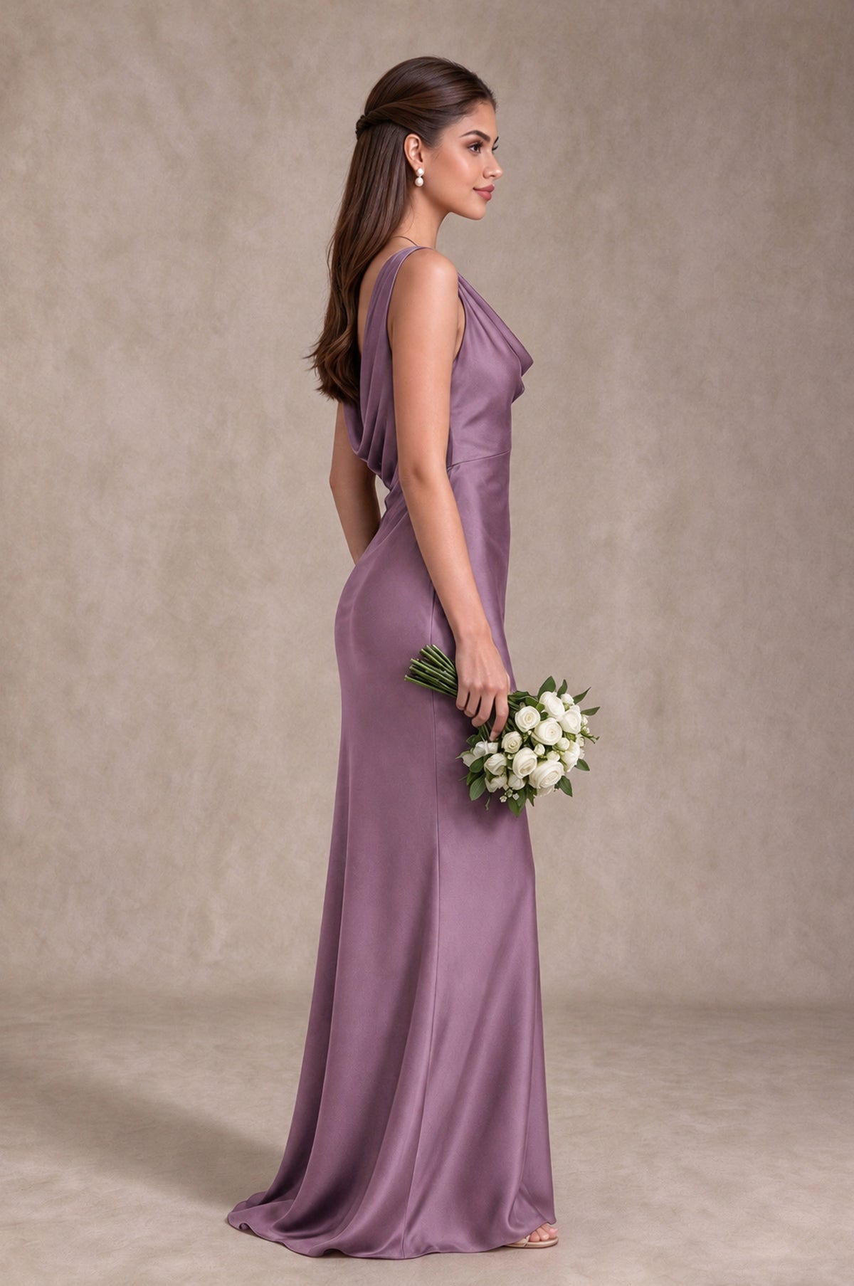 BOLODOO Wisteria Cowl Neck Open Back Satin Bridesmaid Dress - Wisteria - Wisteria_4