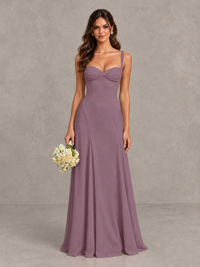 BOLODOO Wisteria Sweetheart Lace-Up Back Bridesmaid Dress - Wisteria - Wisteria (1)