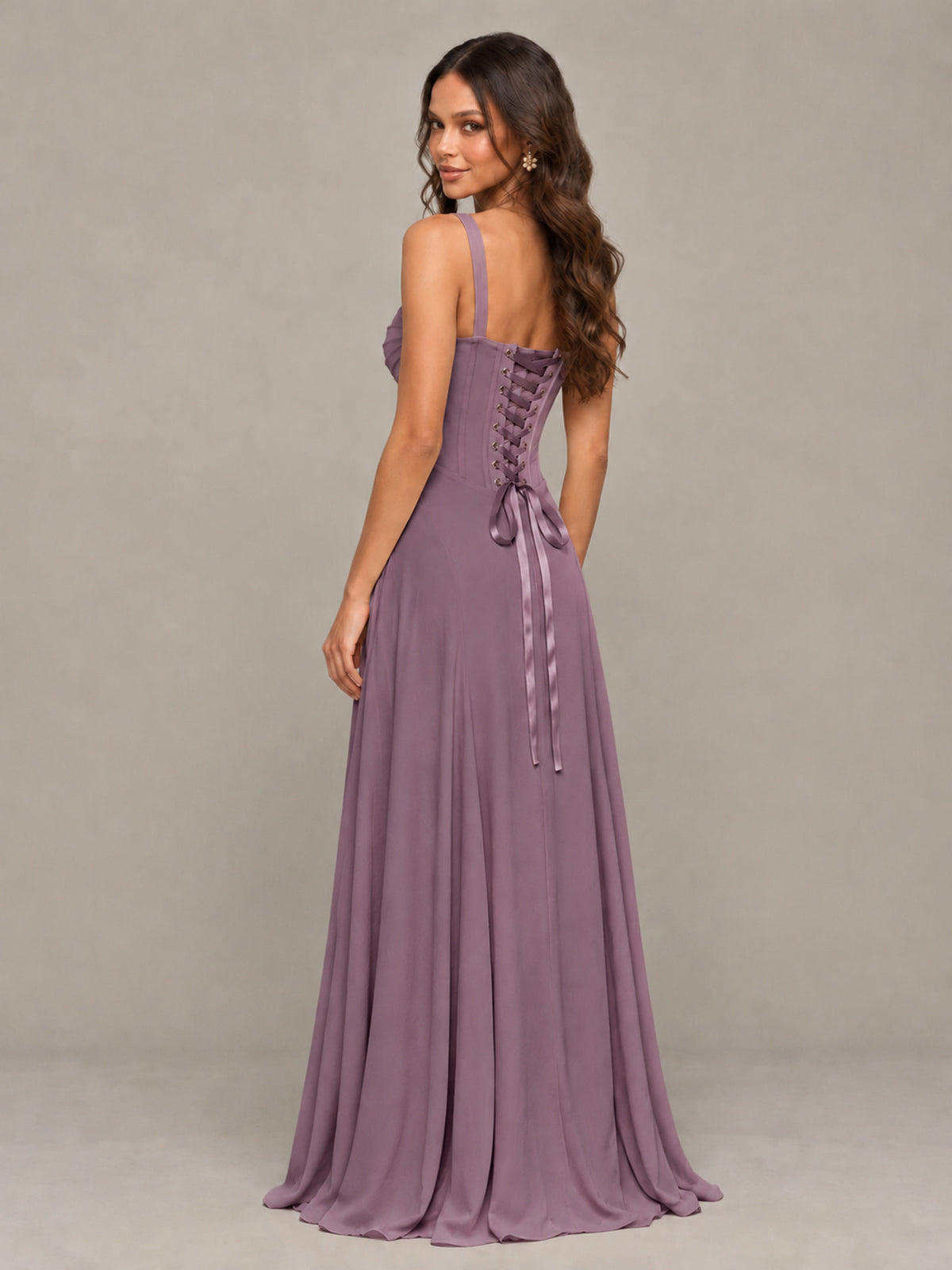 BOLODOO Wisteria Sweetheart Lace-Up Back Bridesmaid Dress - Wisteria - Wisteria (2)