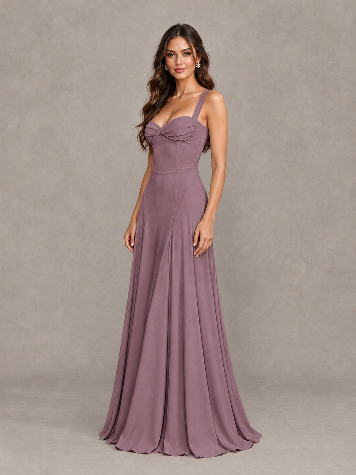 BOLODOO Wisteria Sweetheart Lace-Up Back Bridesmaid Dress - Wisteria - Wisteria (3)