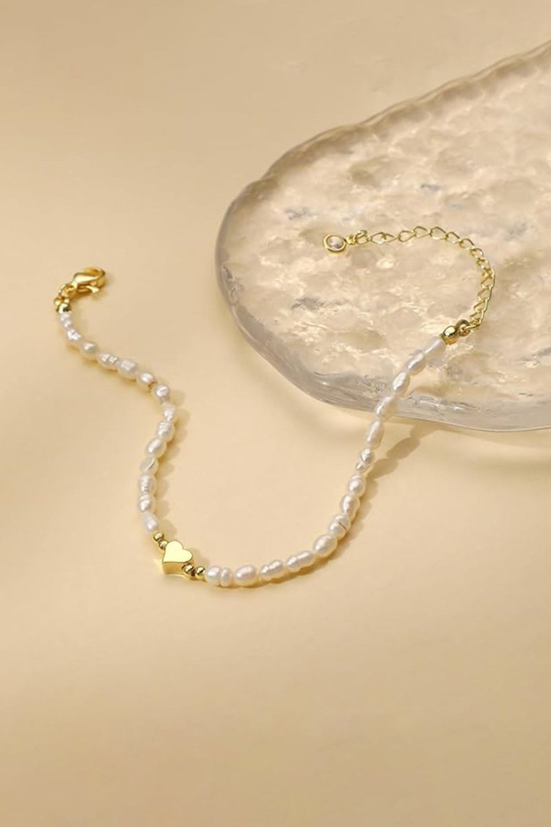 Adjustable Gold Faux Pearl Bracelets - BOLODOO
