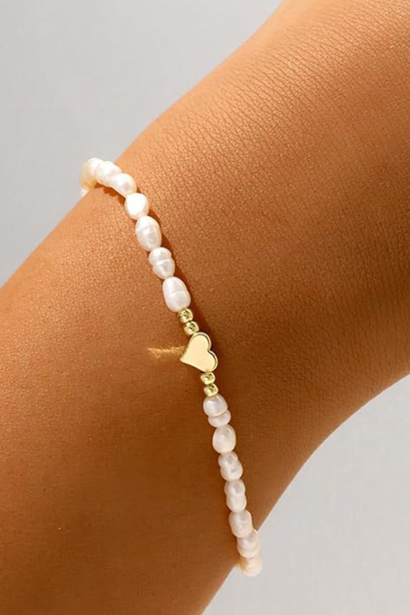 Adjustable Gold Faux Pearl  Bracelets