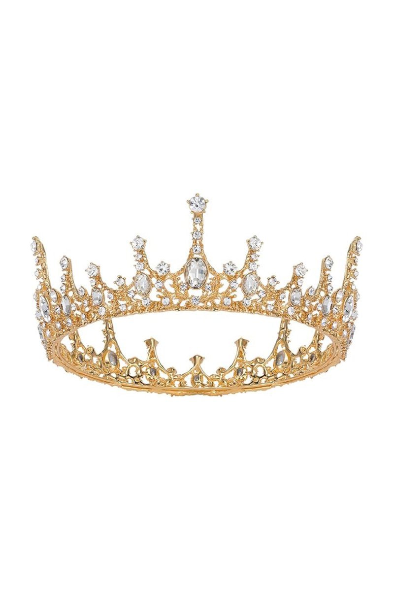 Baroque Wedding Green Aurora Borealis Tiaras - BOLODOO