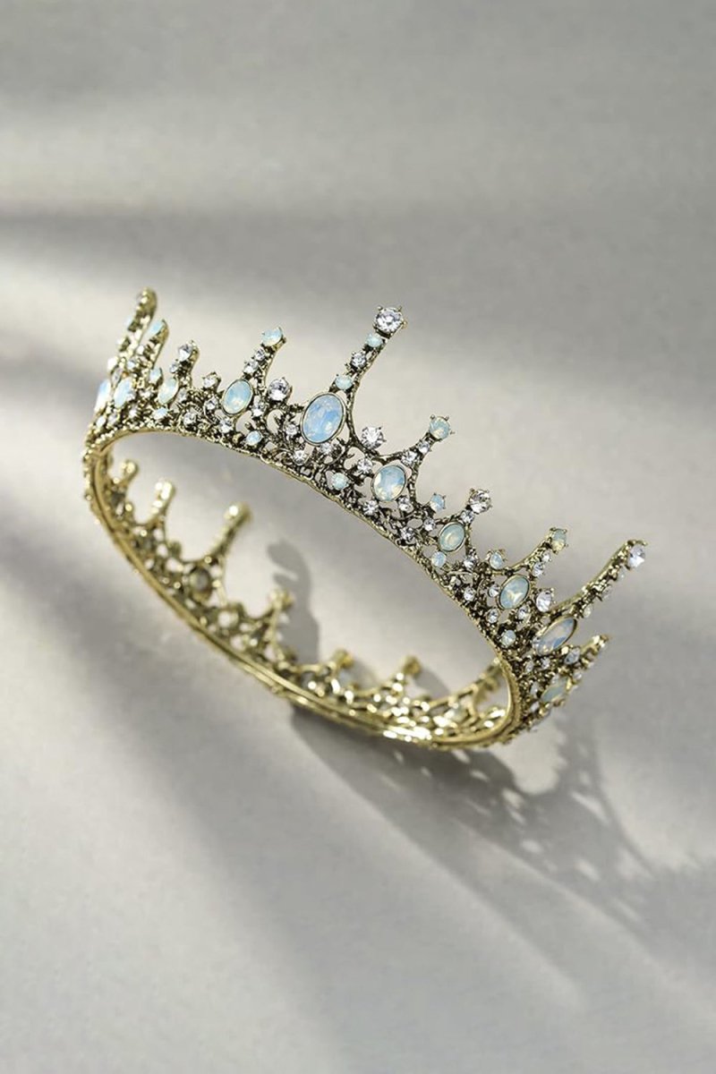 Baroque Wedding Green Aurora Borealis Tiaras