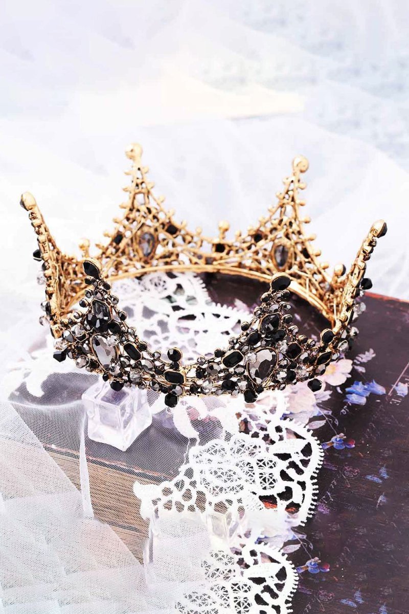 Black Gothic Crystal Crown - BOLODOO