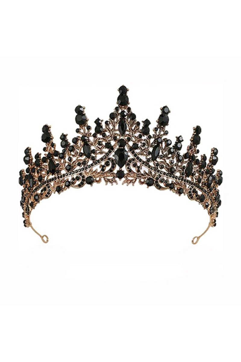 Black Rhinestone Crown - BOLODOO