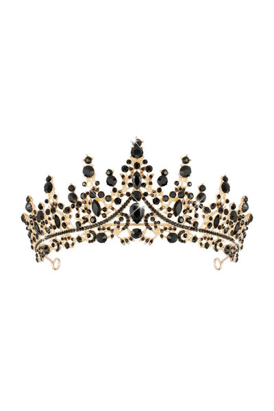Bronze Black Crystal Tiara - BOLODOO