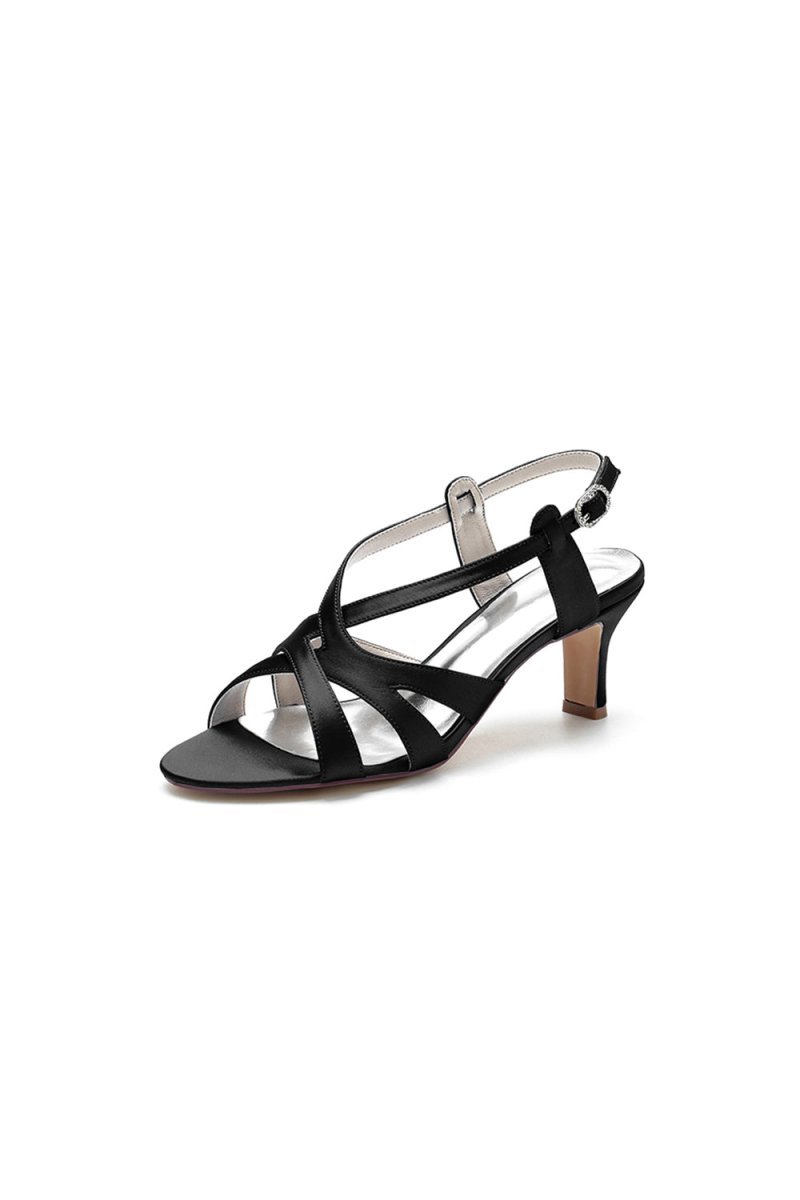 Royal Blue Cross - Strap Pump with Elegant Silver Buckle - BOLODOO
