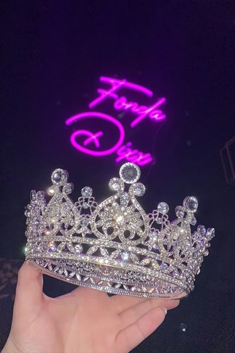 Crystal Full Round Wedding Crown