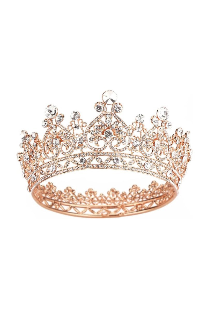 Crystal Full Round Wedding Crown - BOLODOO