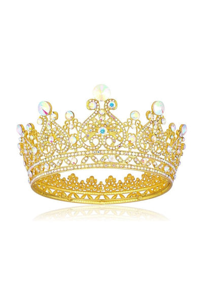 Crystal Full Round Wedding Crown - BOLODOO