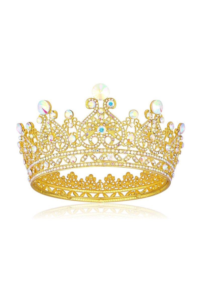 Crystal Full Round Wedding Crown - BOLODOO