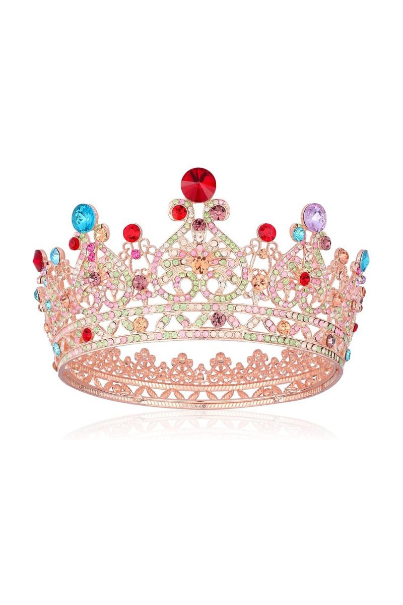Crystal Full Round Wedding Crown - BOLODOO