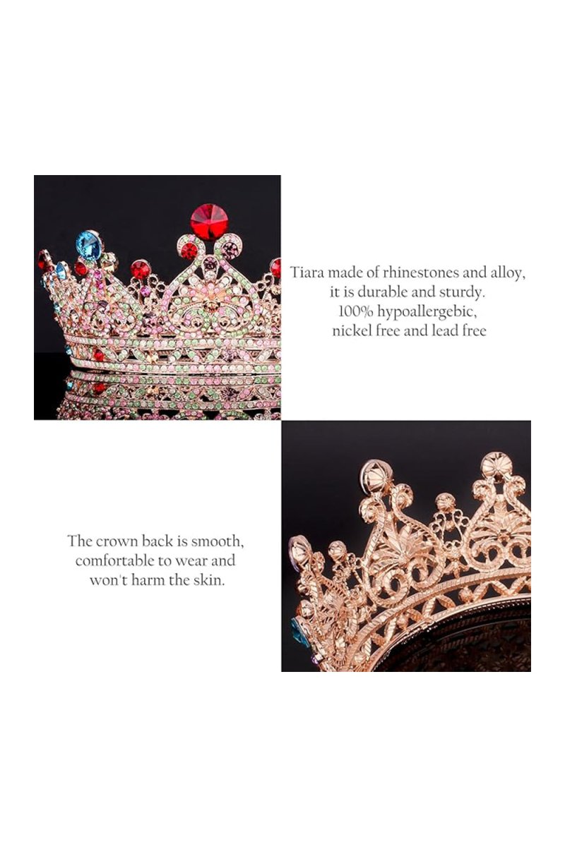 Crystal Full Round Wedding Crown