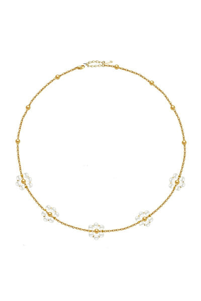 Daisy Pearl Necklace